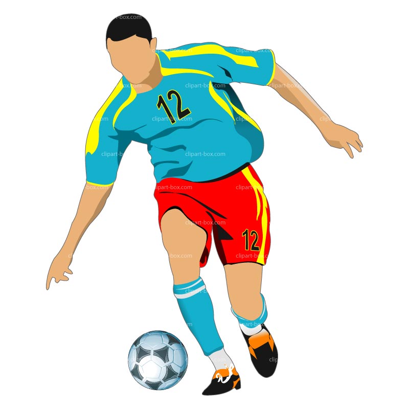 The footballer and football -