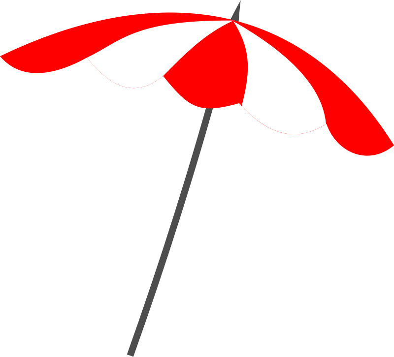 For A Beach Umbrella Clip Art - Beach Umbrella Clip Art