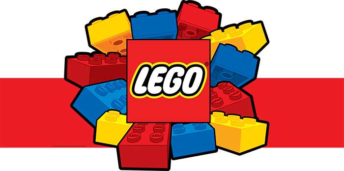 Lego blocks black and white c
