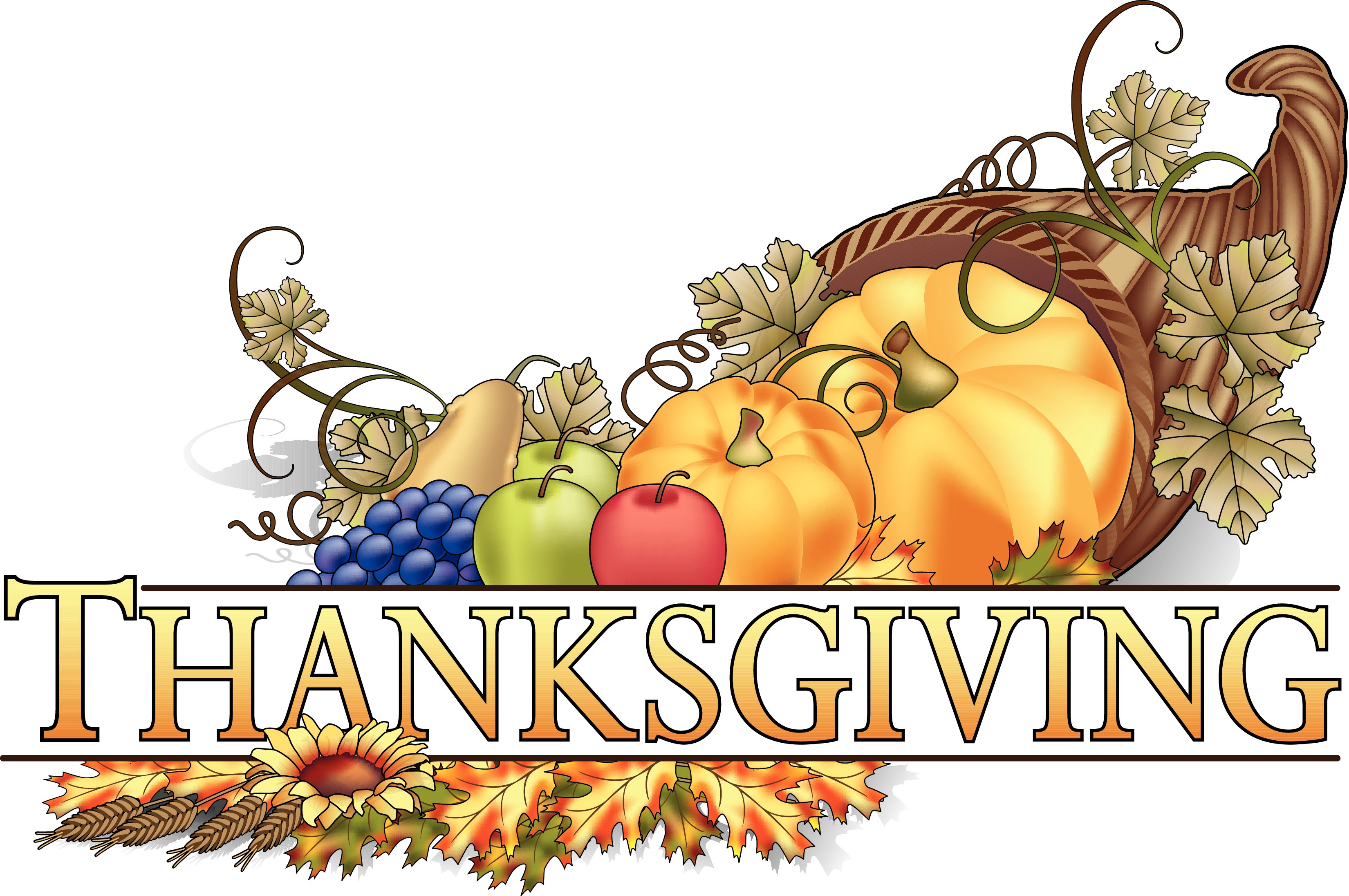 For Thanksgiving Break We Wil - Clipart Of Thanksgiving