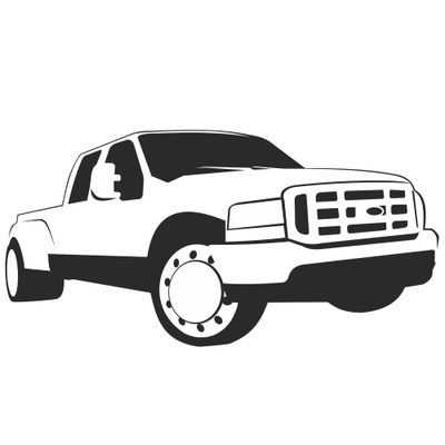 Ford Pickup Truck Sketch Clip - Pick Up Truck Clip Art
