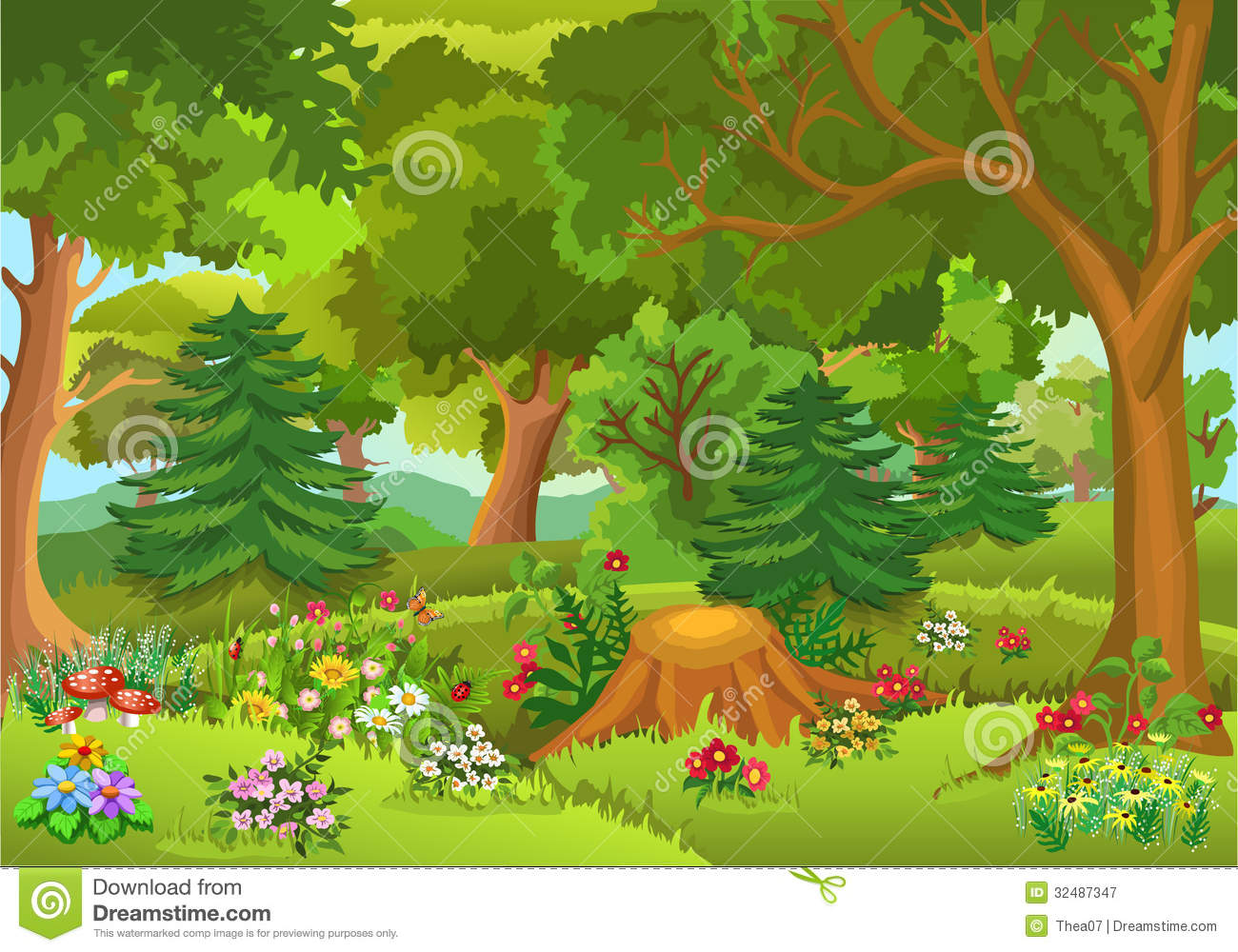 Fairy Tale Forest Clipart #1 - Forest Clipart