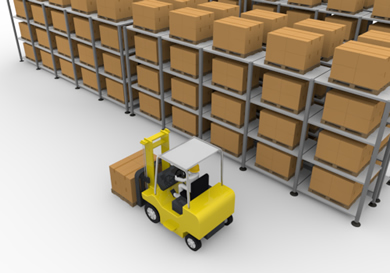 Forklift Warehouse Giant Image Free Clip Art Materials