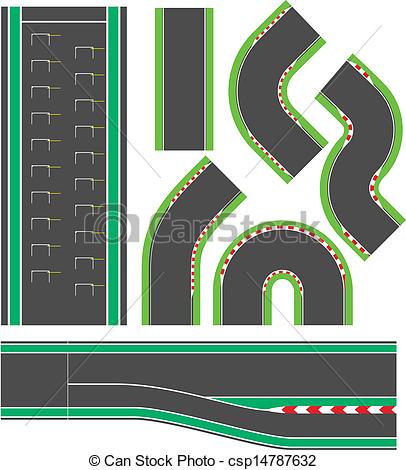... Formula race track line s - Race Track Clip Art