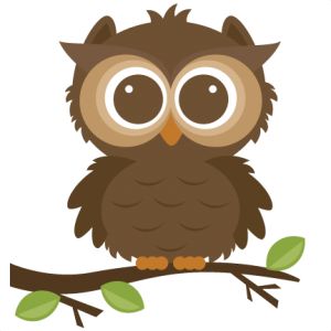 Cute owl cartoon clip art - C