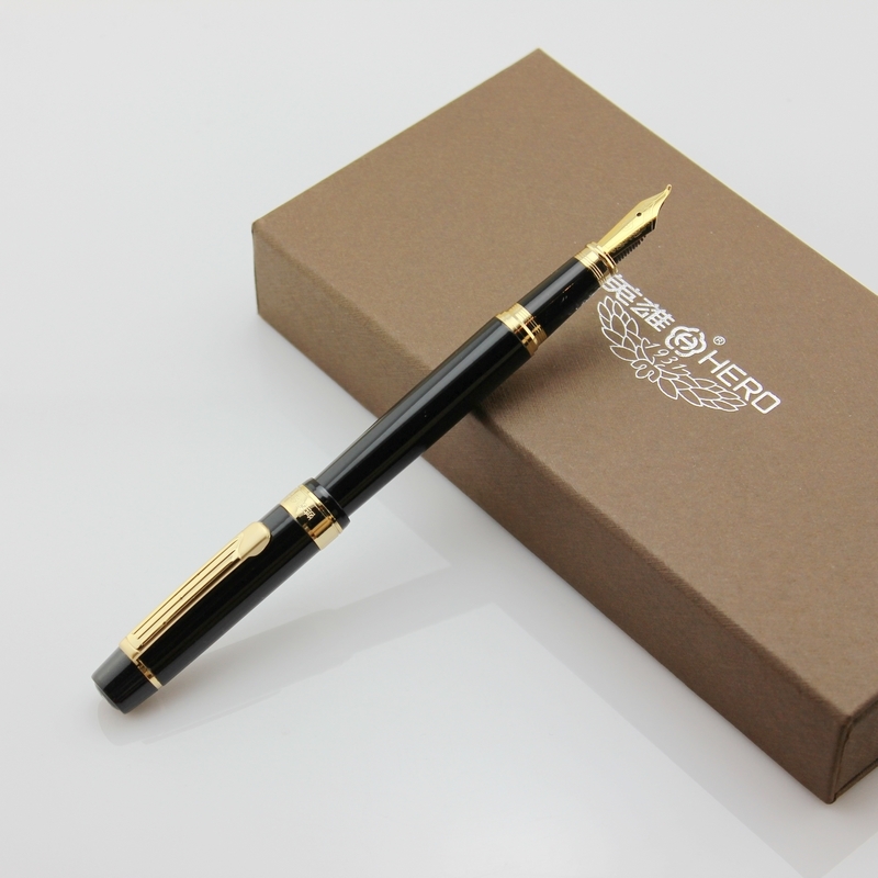 fountain pen 578 black gold c - Fountain Pen Clipart