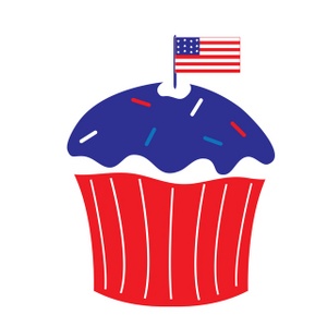 4th of july star clipart free