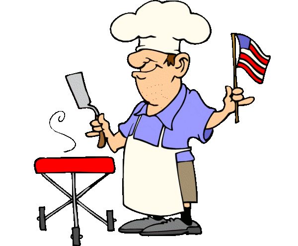 fourth of july clipart | Funny Patriotic Barbecue Guy free 4th of July clipart image,