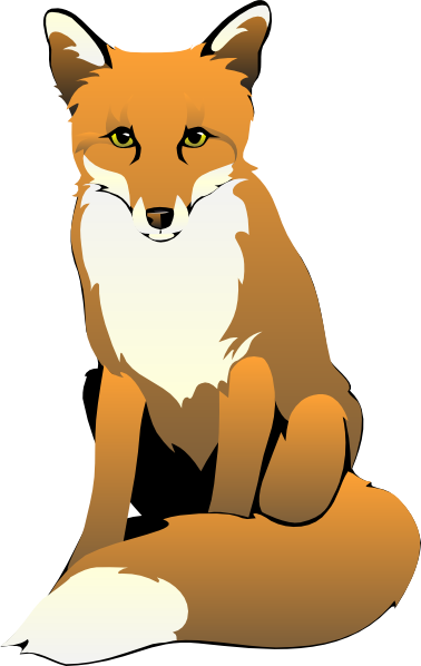 red fox clipart. Size: 63 Kb
