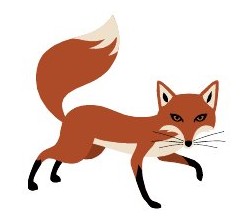 Fox clipart animal clipart scrapbook fox fox vector nursery image