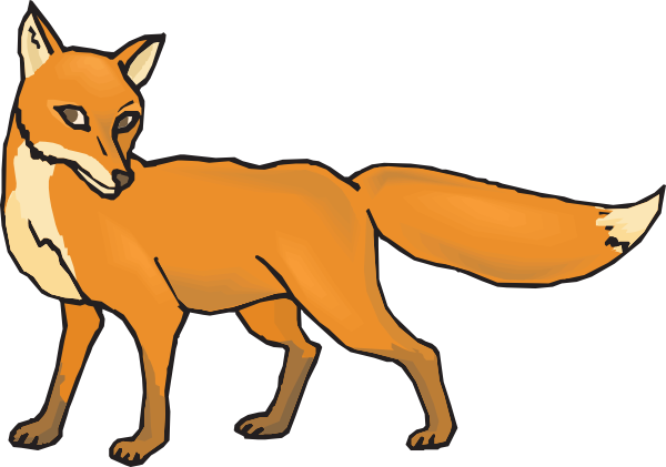 Fox clipart black and white f - Fox Images Clip Art