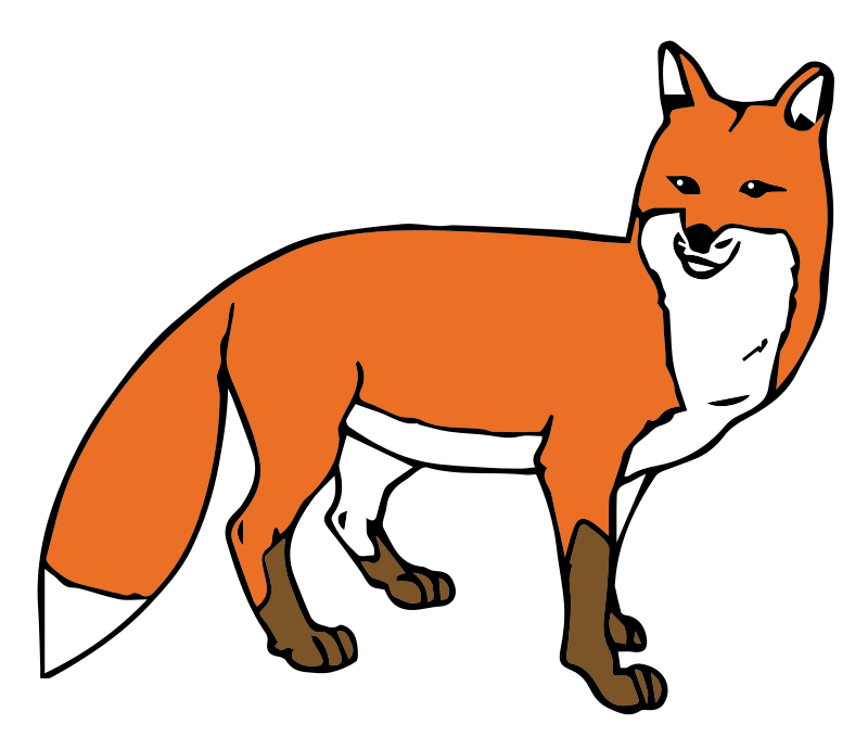 Fox clipart animal clipart sc