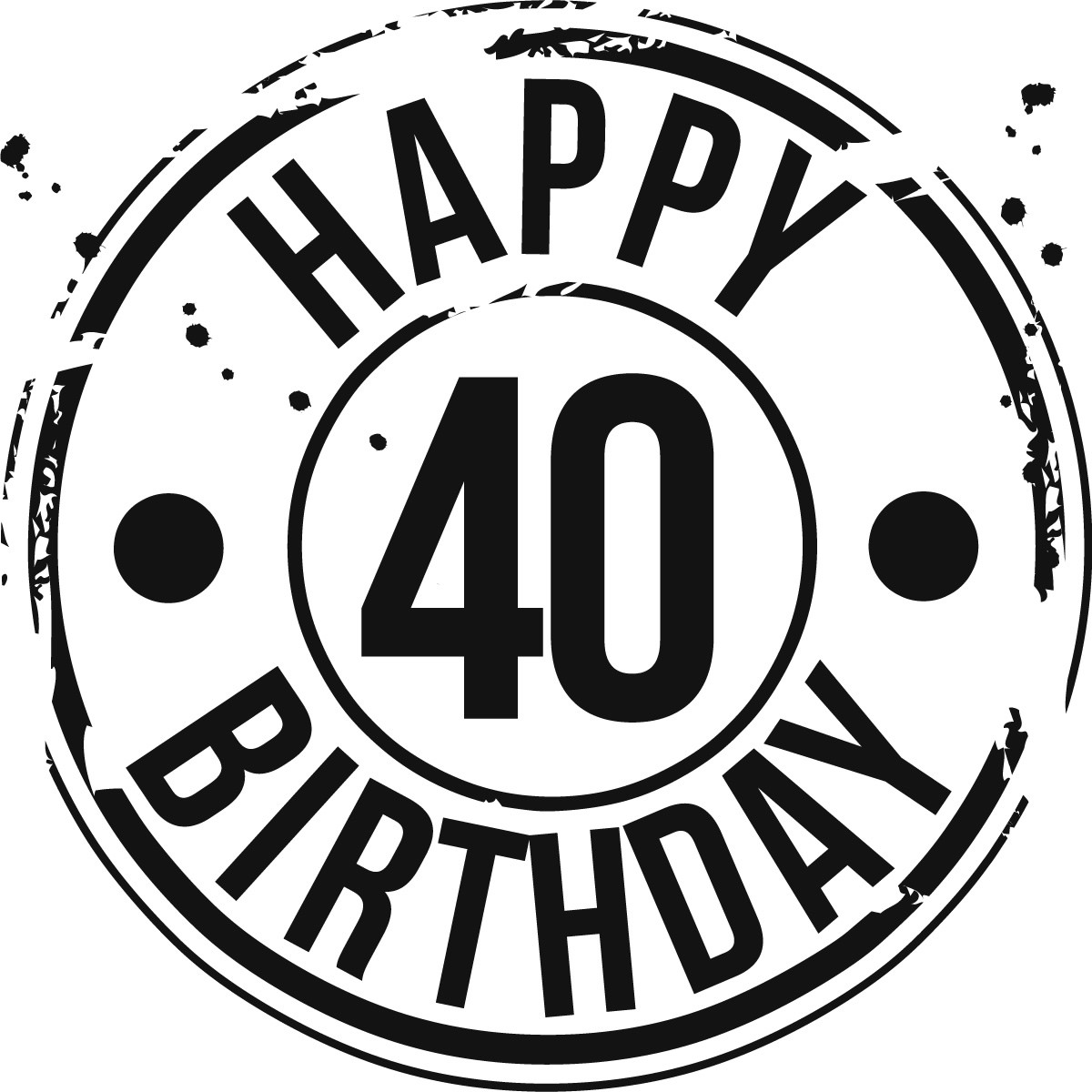 ... 40th Birthday Clipart | F