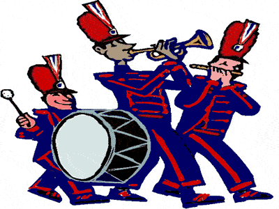 Free 4th Of July Parade Clip Art Marching Musicians A Parade Drummer