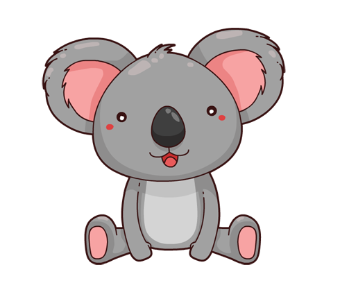 Free Adorable Cartoon Koala C - Koala Clip Art