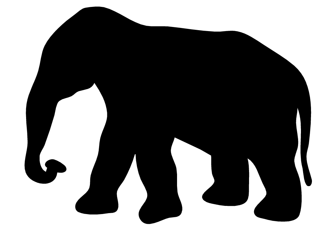 Free African elephant clipart - Elephant Silhouette Clip Art