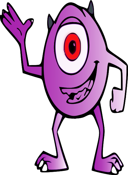 Free Alien Clipart, 3 pages o - Cyclops Clipart