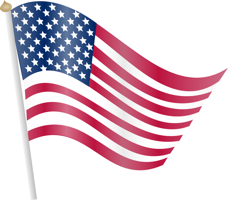 Free American Flag Clip Art - Clip Art Us Flag