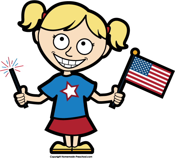 Free American Flags Clipart - American Clipart