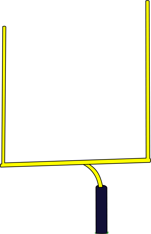 Free American Football Goal C - Goal Post Clip Art