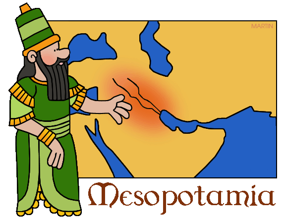 Free Ancient Mesopotamia Clip Art by Phillip Martin, Mesopotamia Map