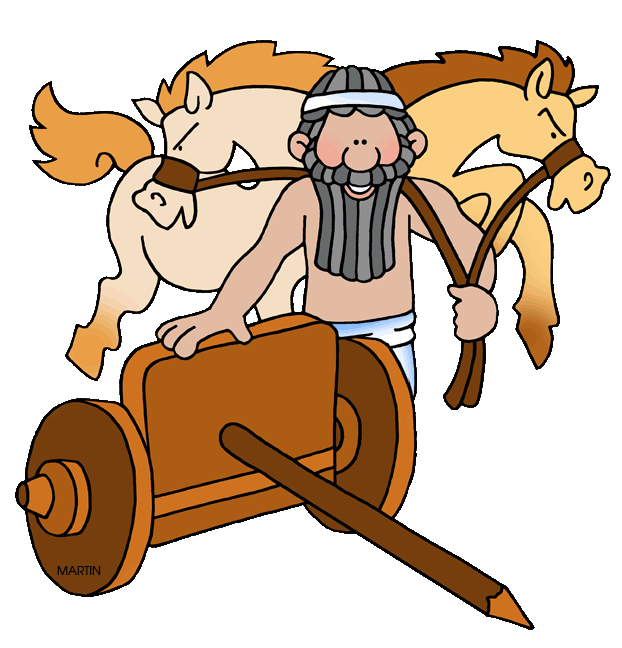Free Ancient Mesopotamia Clip Art by Phillip Martin, Wheel and Cart