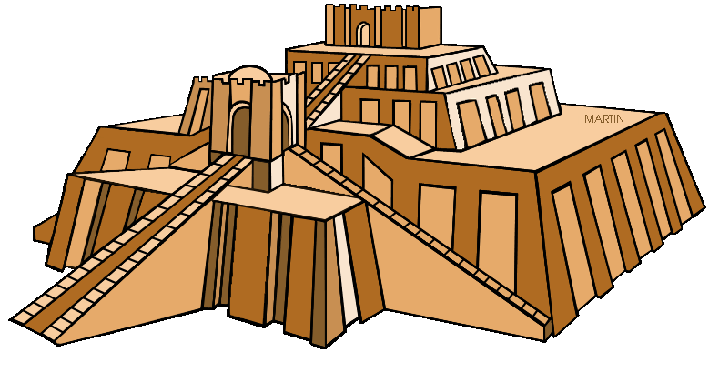 Free Ancient Mesopotamia Clip Art by Phillip Martin, Ziggurat