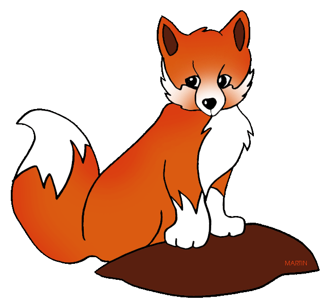 Free Animals Clip Art by Phil - Red Fox Clipart