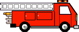 Red fire truck clipart