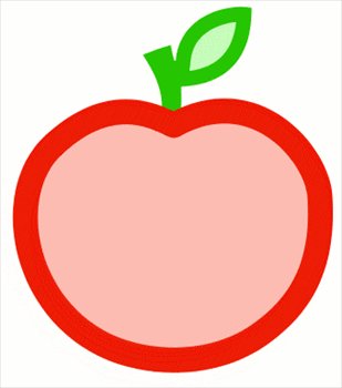 Free Apple-color-outline Clipart - Free Clipart Graphics, Images