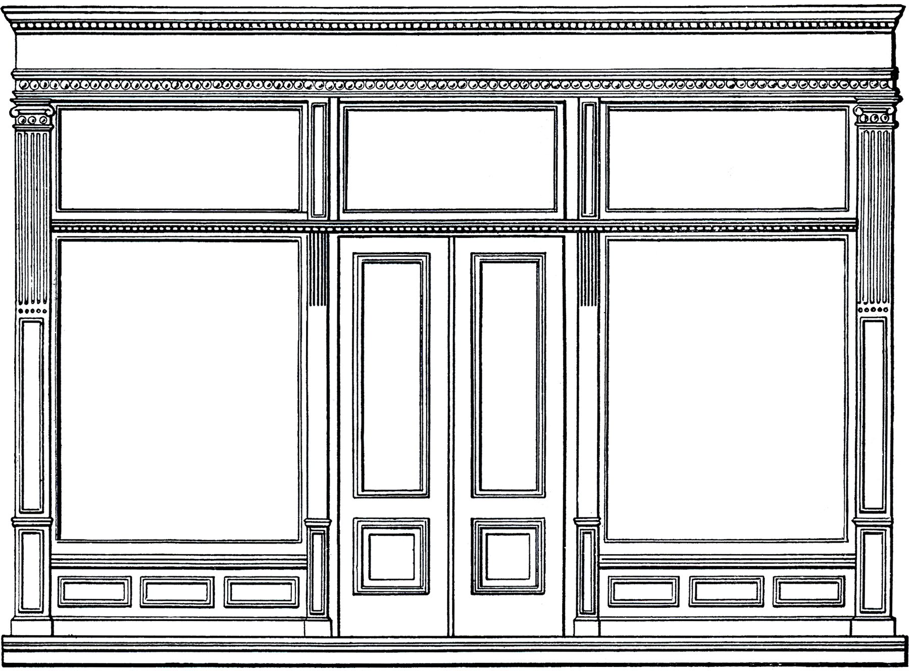 Free Architecture Clip Art Store Front
