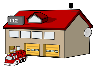 Free Architecture Clipart - Firehouse Clipart