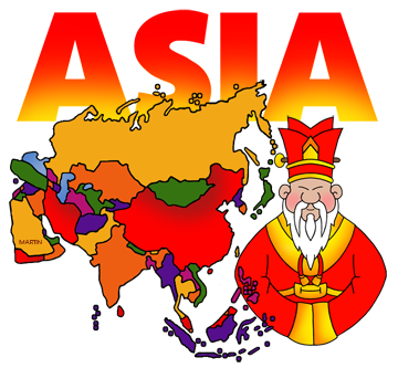 Free Asia Clip Art by Phillip .