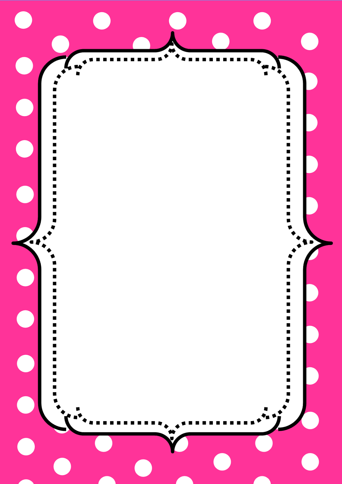 Hot pink border clipart