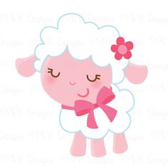 Cute Baby Sheep Clipart #1