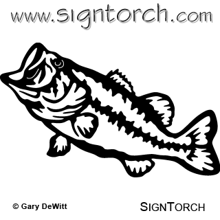 Free Bass Fish Clipart. large - Bass Clipart