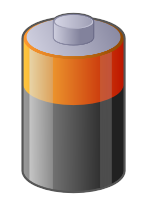 D Battery Clipart #1