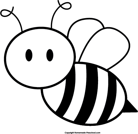 Free Bee Clip Art Cliparts Co - Bee Clipart Black And White