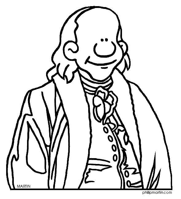 Free Benjamin Franklin Clip Art. Free United States Clip Art by Phillip Martin, Famous People from