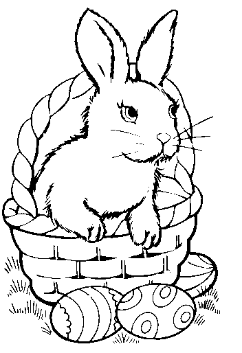Free Black and White Easter Clipart