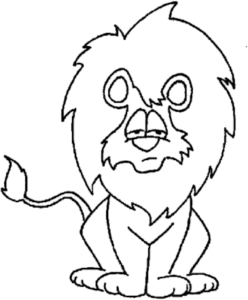 Free Black And White Lion - Lion Black And White Clipart