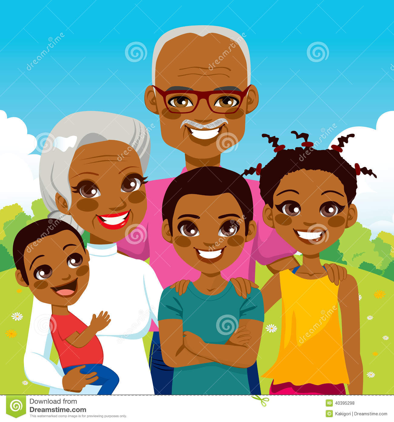Free Black Family Clipart #1. African American Grandparents .
