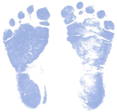 ... Free blue baby footprint clipart ...