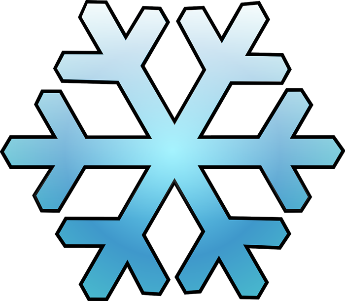 Free Blue Snowflake Clip Art - Clipart Snowflakes