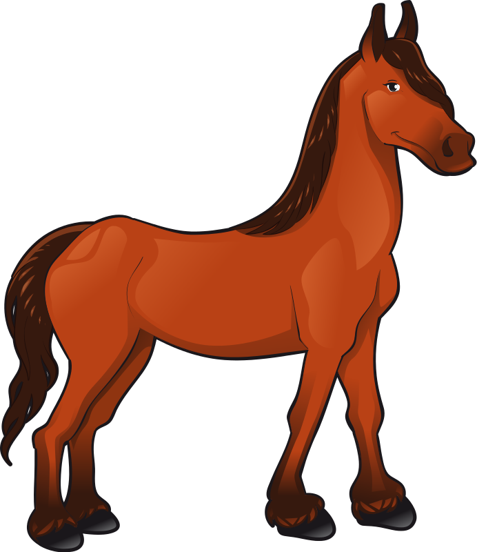 Free Brown Horse Clip Art - Clipart Horse