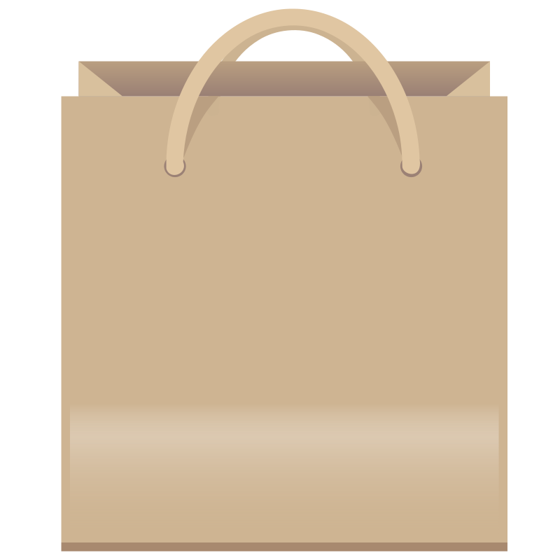 Free Brown Shopping Bag Clip Art