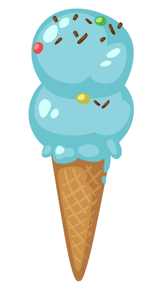 Free Bubblegum Flavor Ice Cream Clip Art