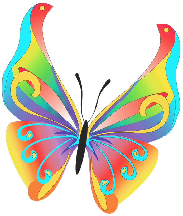 Free butterflies clip art clipartall