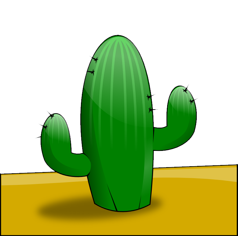 Free Cactus in the Desert Clip Art u0026middot; cactus2
