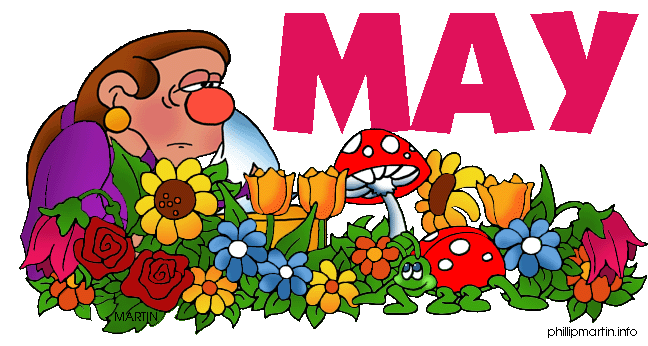 Bring May Flowers Clip Art .